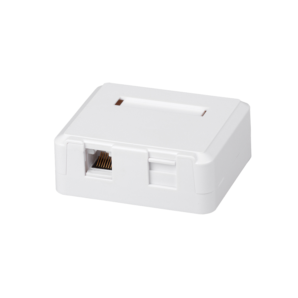 Компактная внешняя розетка с комбинированными портами, 1 порт + RJ-11 UTP