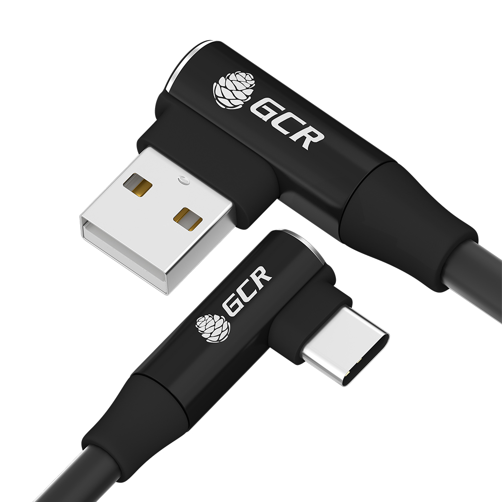 Угловой USB Type C кабель оптом. GCR производит и продает USB кабель Type  C, Lightning, Micro, Mini, A-B, A-A, OTG, а также USB адаптеры и  переходники. Производство качественного углового USB кабеля. Купить