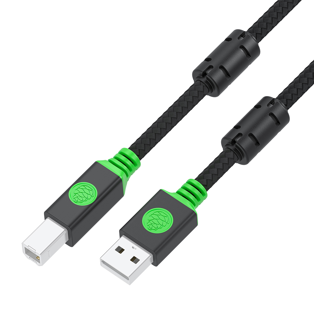 Кабель Premium USB 2.0 AM/BM нейлон черный