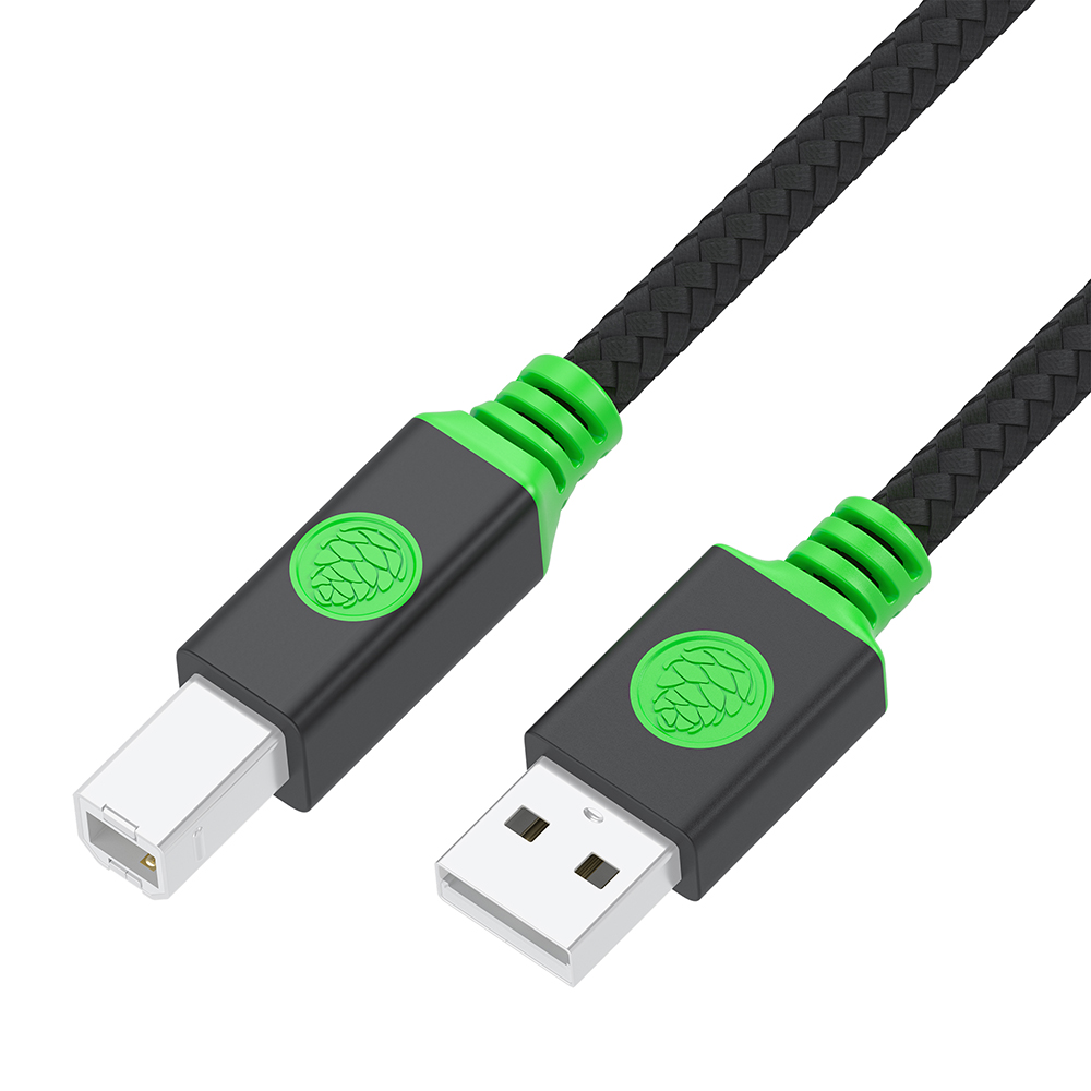 Кабель Premium USB 2.0 AM/BM нейлон черный