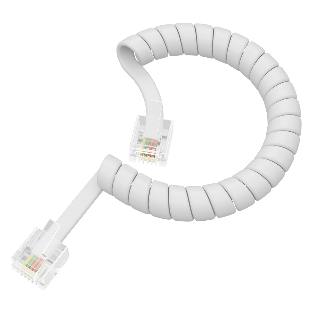 Спиральный телефонный кабель для стационарного аппарата