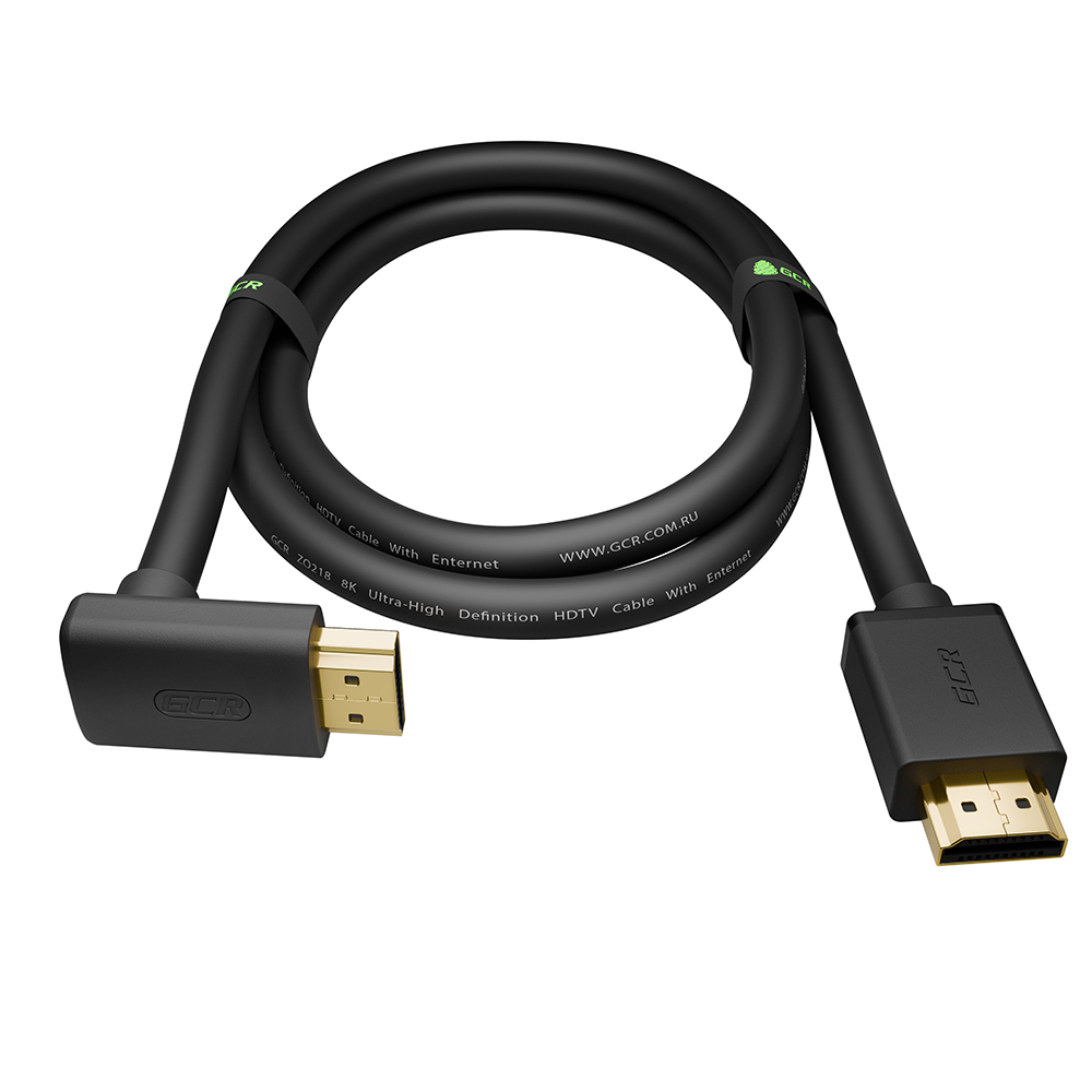 Кабель HDMI угловой 2.1 8K 60Hz/4K*120Hz HDR 4:4:4 3D 48 Гбит/с