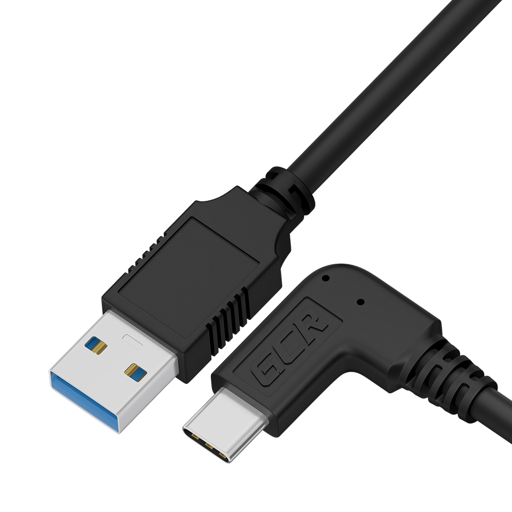 Кабель интерфейсный USB 3.0 Type C  AM / CM угловой
