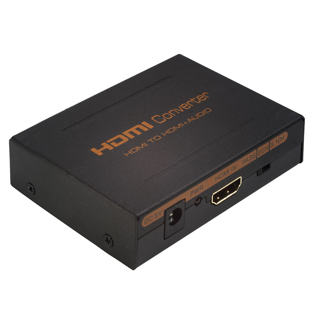 HDMI Конвертер с разделением звука Toslink + FL/FR  4K 30Hz