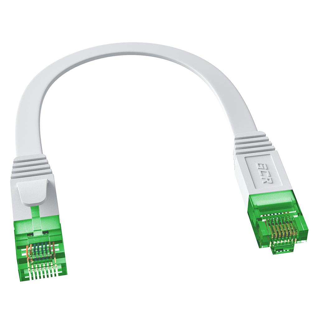 Патч-корд PROF плоский UTP медь кат.6, T568B