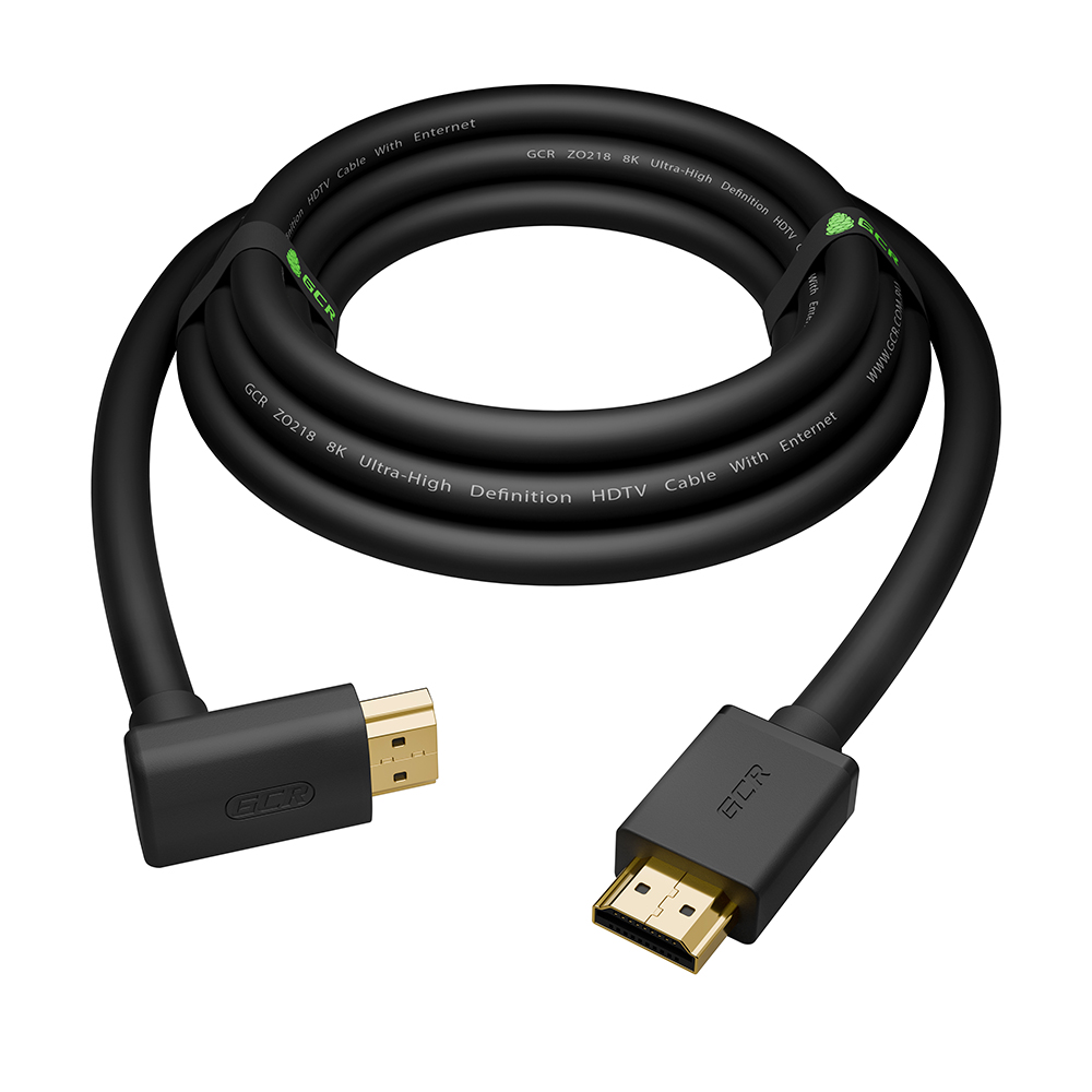 Кабель HDMI угловой 2.1 8K 60Hz/4K*120Hz HDR 4:4:4 3D 48 Гбит/с