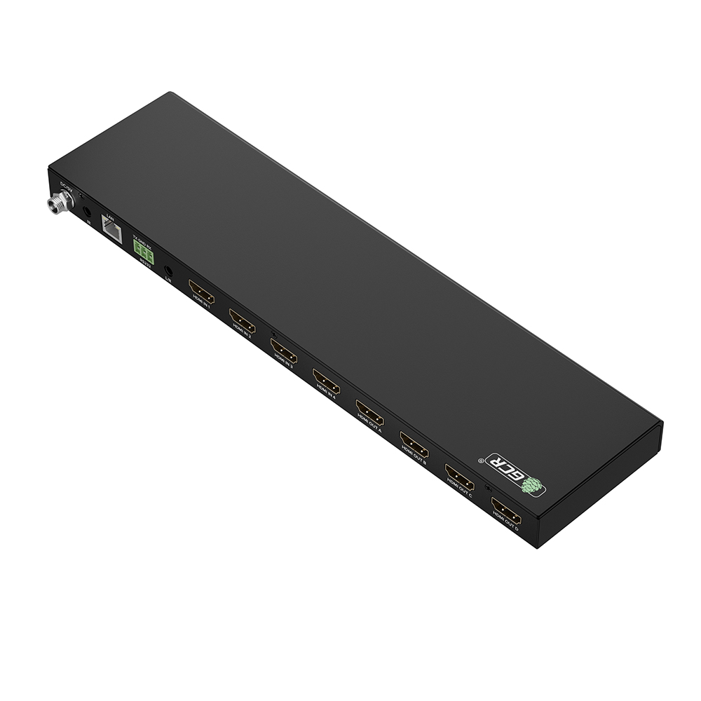 Переключатель матричный HDMI 2.0 4х4 4K 60Hz 4 устройства к 4 мониторам HDCP 2.2 поддержка IR RS232 WEB GUI Audio Extractor