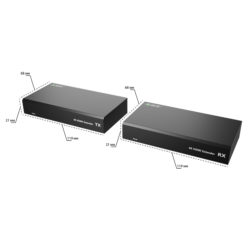 Удлинитель HDMI по витой паре с поддержкой HDBaset 4K до 70М 1080P до 100М передатчик + приемник 2-Way IR & POC