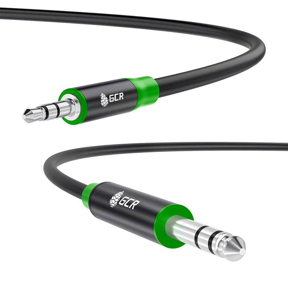 Кабель аудио jack 6,35mm / mini jack 3,5mm M/M STEREO AL корпус