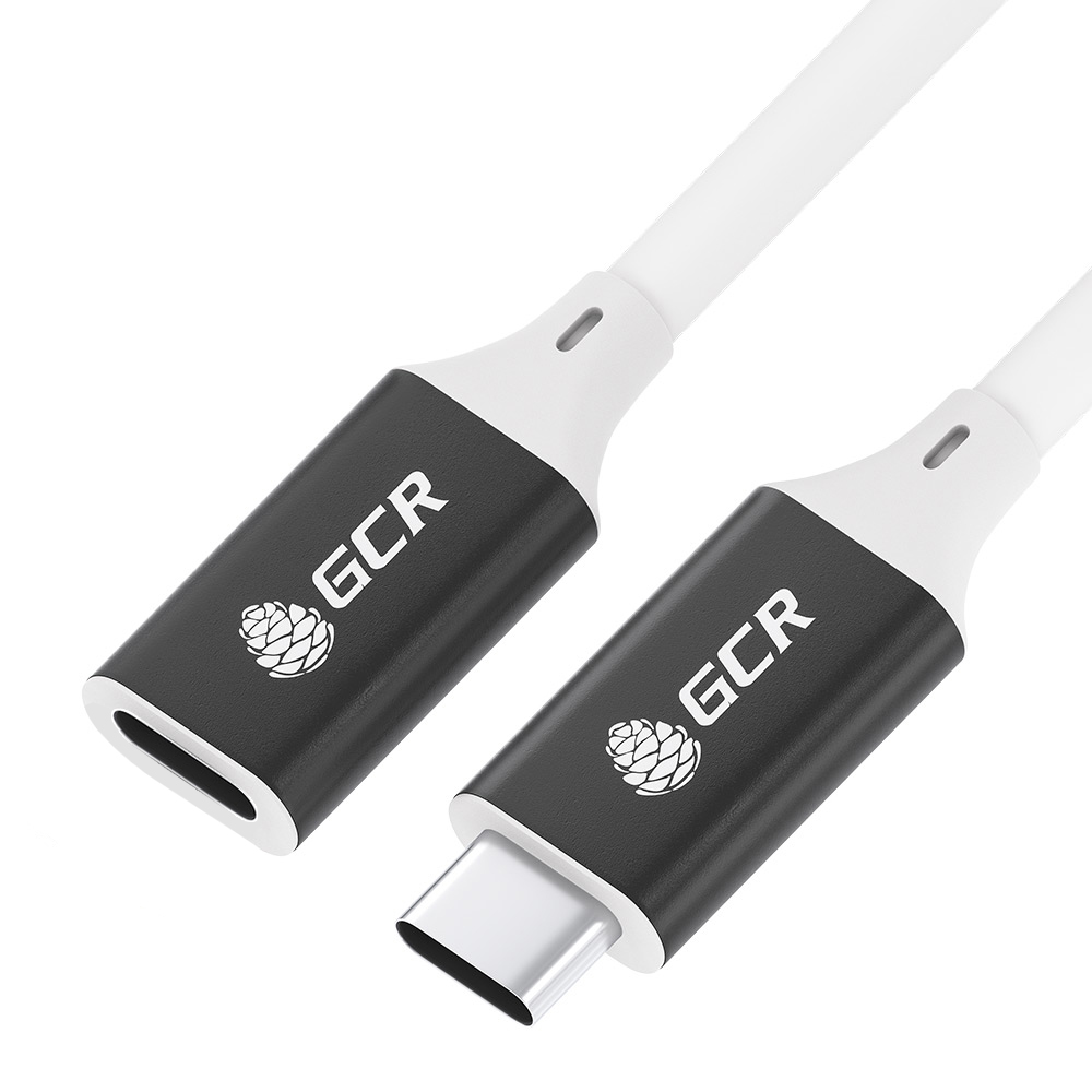 Удлинитель USB 3.1 (USB 3.2 Gen 2) Type C-С быстрая зарядка POWER DELIVERY 100 W 10 Гбит/с 4K экран армирование