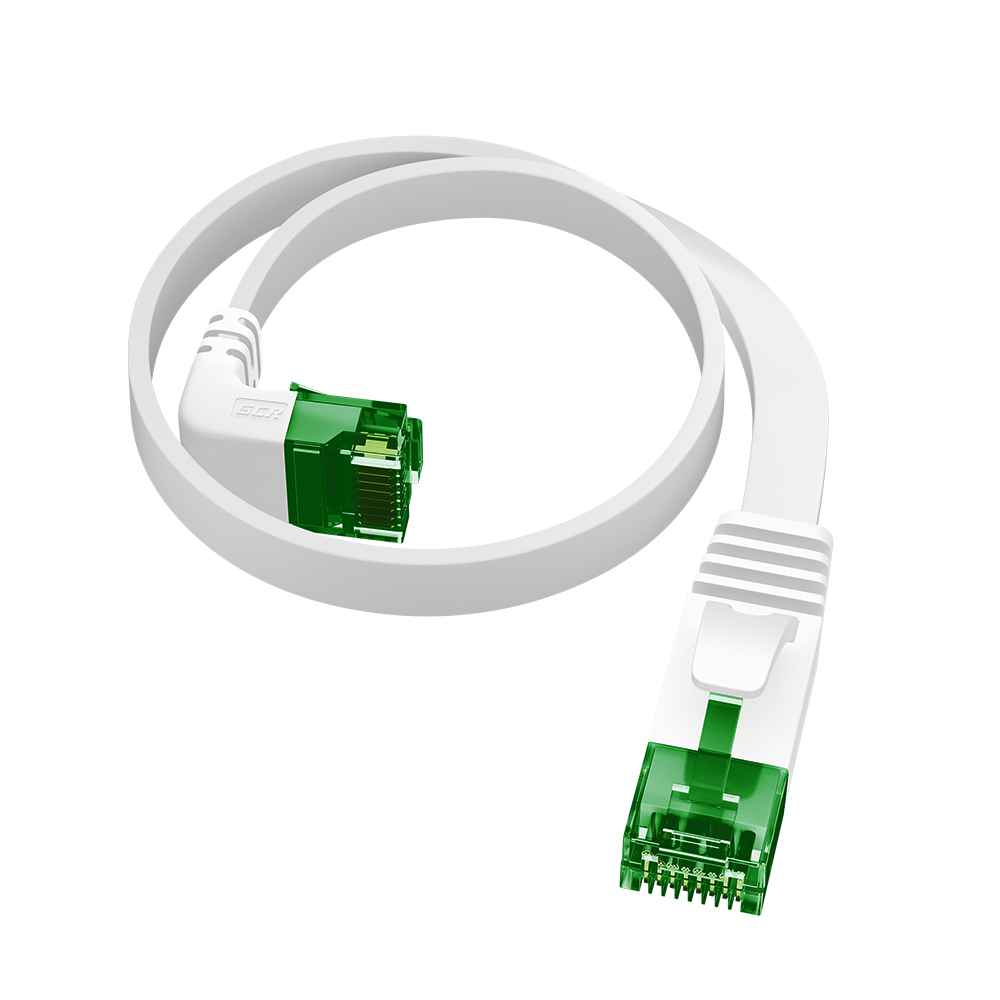 Патч-корд PROF плоский UTP медь кат.6 верхний угол ethernet high speed 10 Гбит/с RJ45 T568B