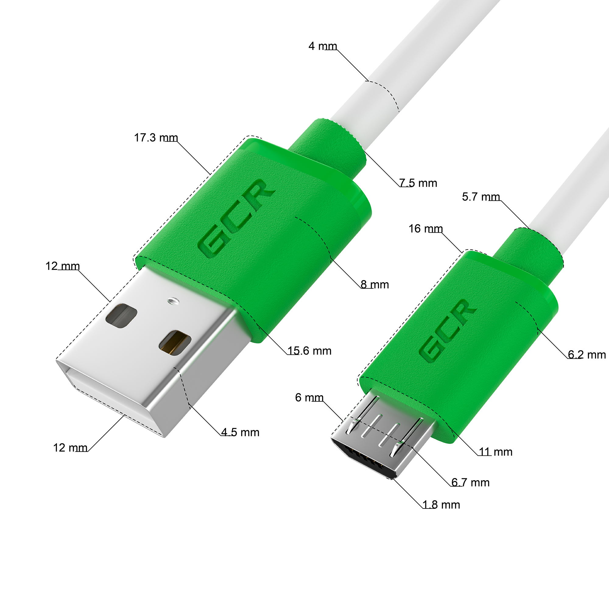 Кабель MicroUSB Quick Charge 3.0 28/22 AWG