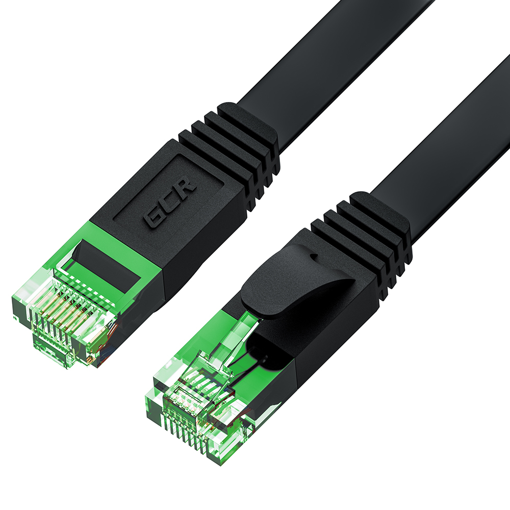 Патч-корд PROF плоский UTP медь кат.6, T568B