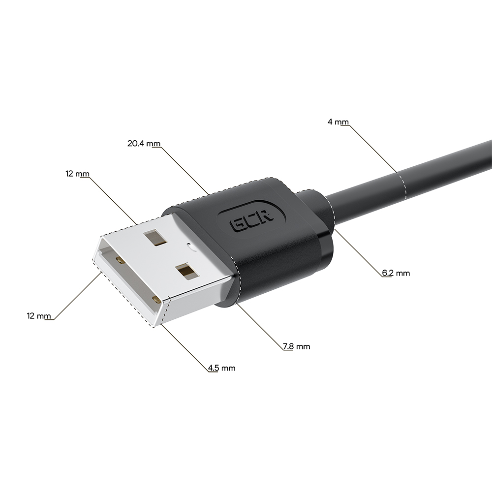 Кабель питания USB AM / DC 3.5х1.35 mm угловой