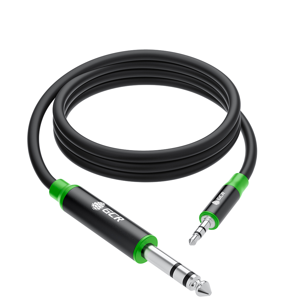 Кабель аудио jack 6,35mm / mini jack 3,5mm M/M STEREO AL корпус