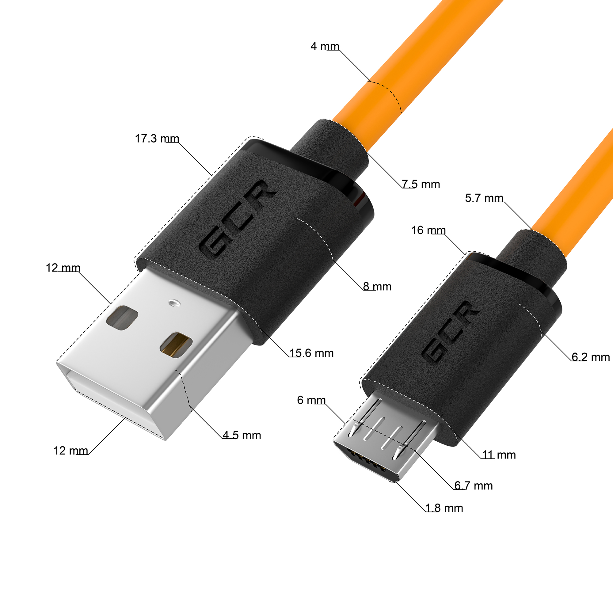 Кабель MicroUSB Quick Charge 3.0 28/22 AWG