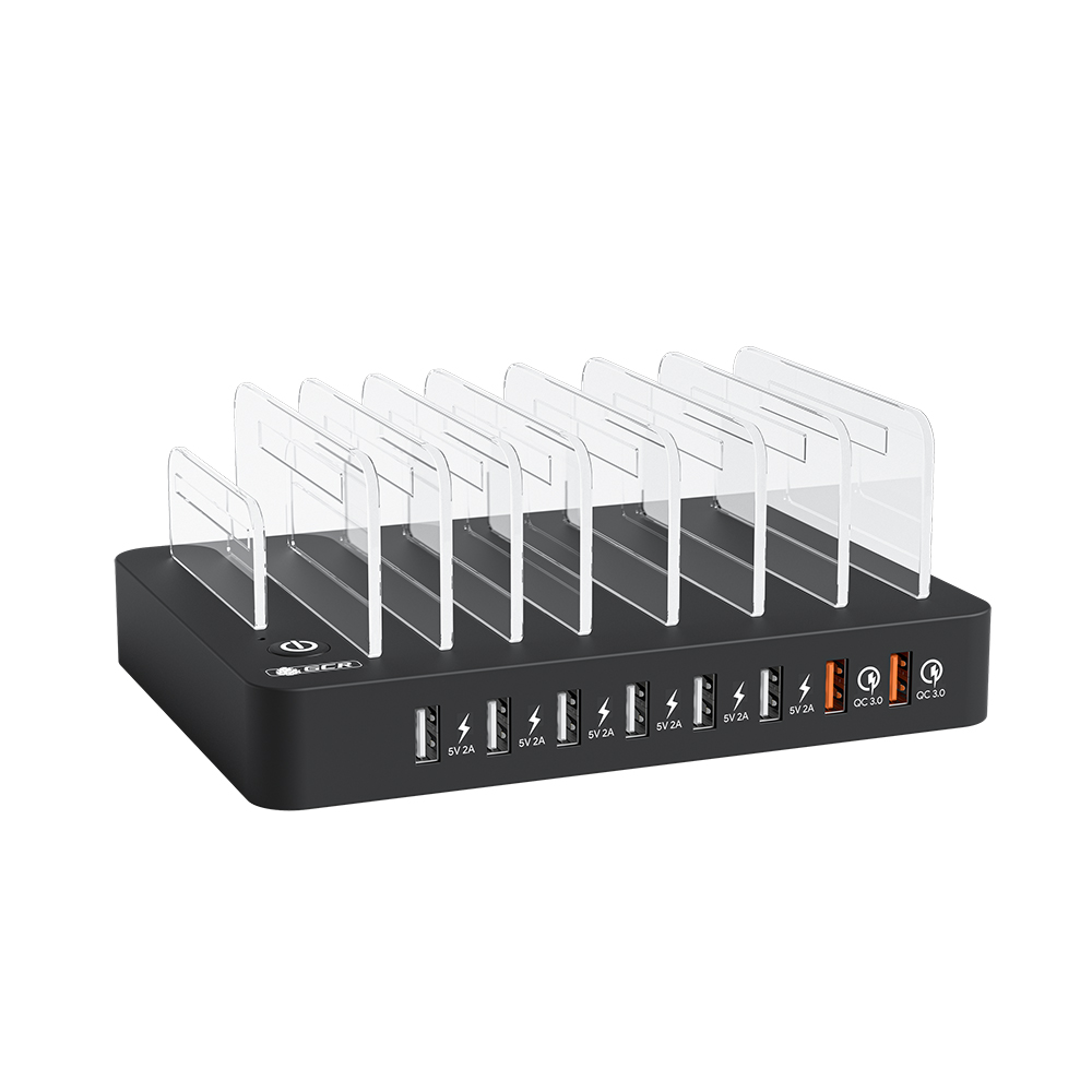 Сетевая SMART зарядная станция на 8 USB портов
