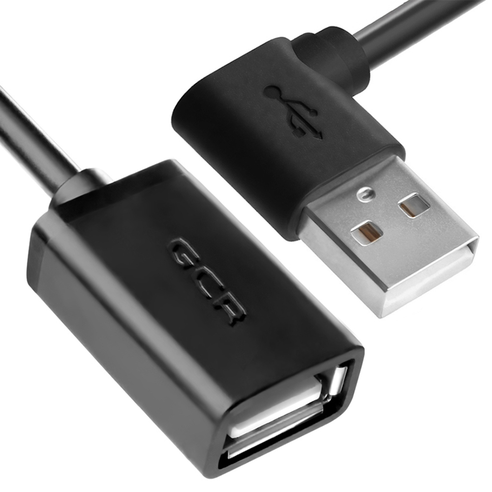 Удлинитель USB угловой левый AM / AF