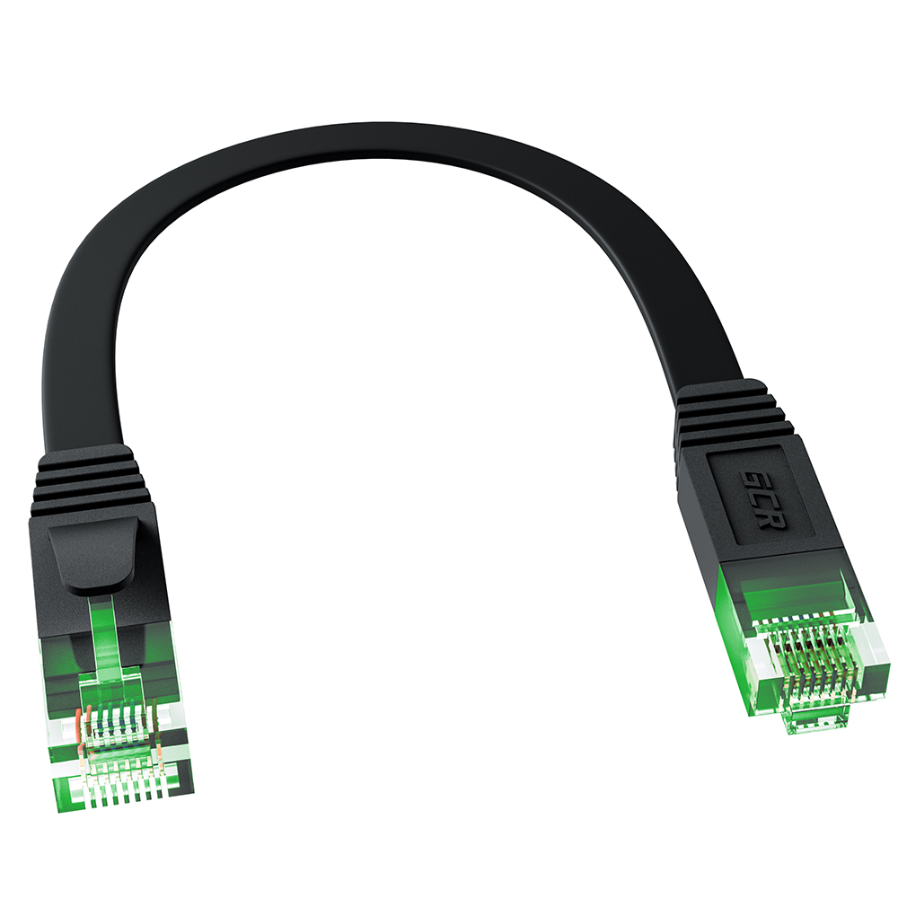 Патч-корд PROF плоский UTP медь кат.6, T568B