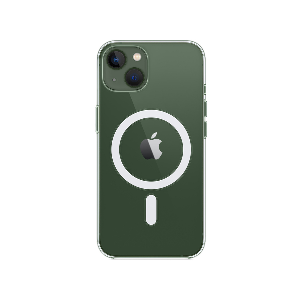 Магнитный прозрачный чехол для iPhone с поддержкой беспроводной зарядки MagSafe силикон