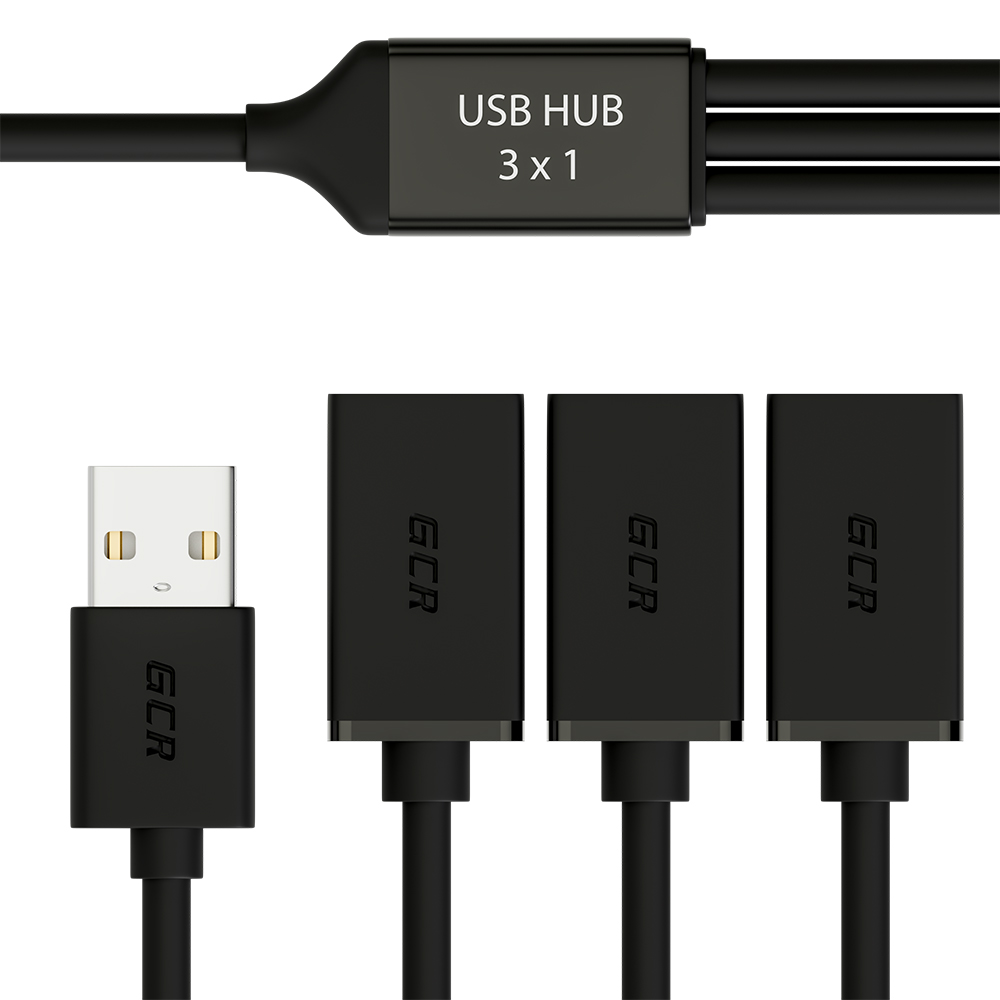 USB Hub на 3 порта гибкий AM / 3 х AF