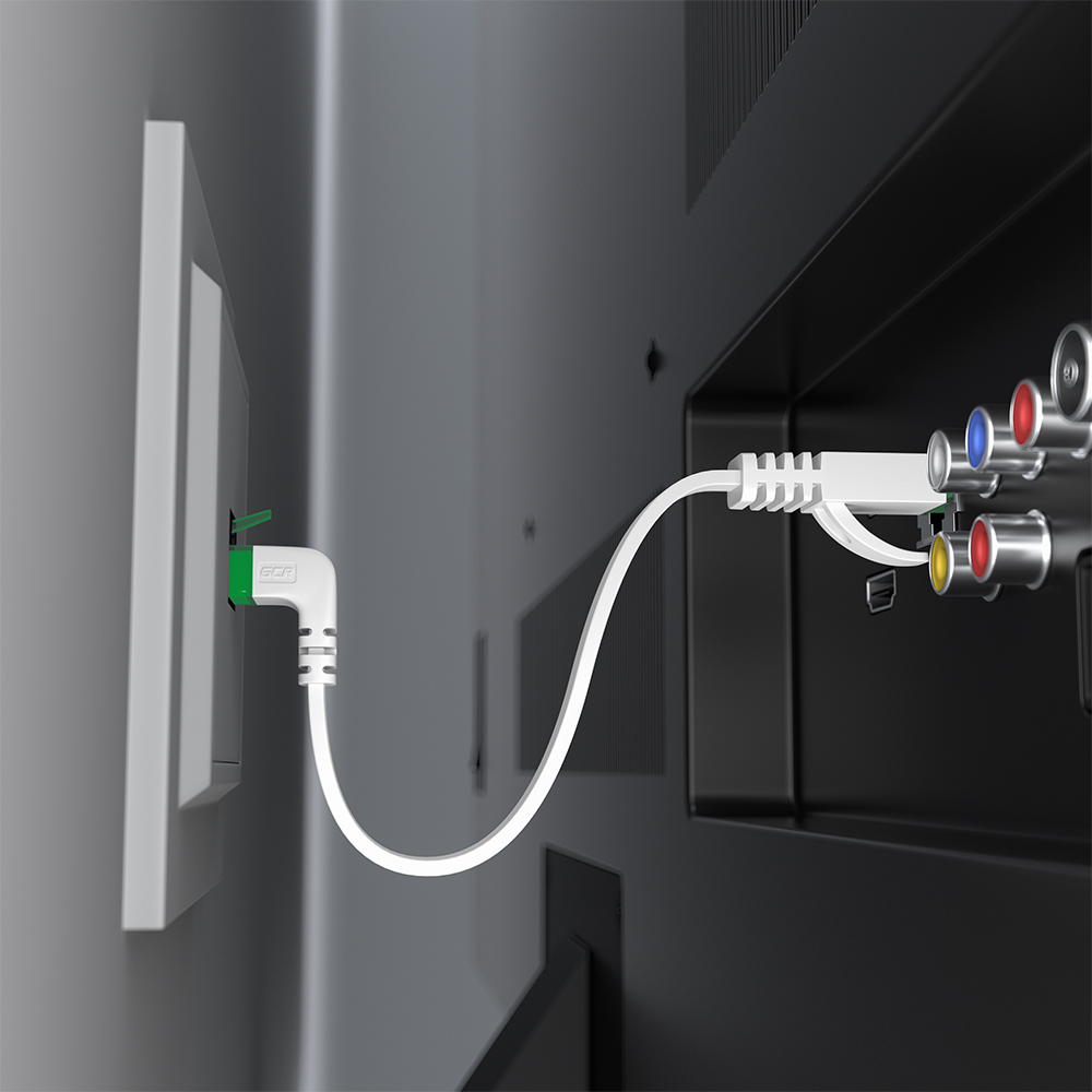 Патч-корд PROF плоский UTP медь кат.6 нижний угол ethernet high speed 10 Гбит/с RJ45 T568B