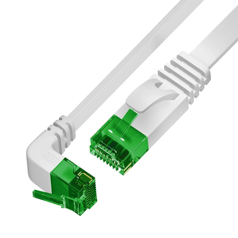 Патч-корд PROF плоский UTP медь кат.6 нижний угол ethernet high speed 10 Гбит/с RJ45 T568B