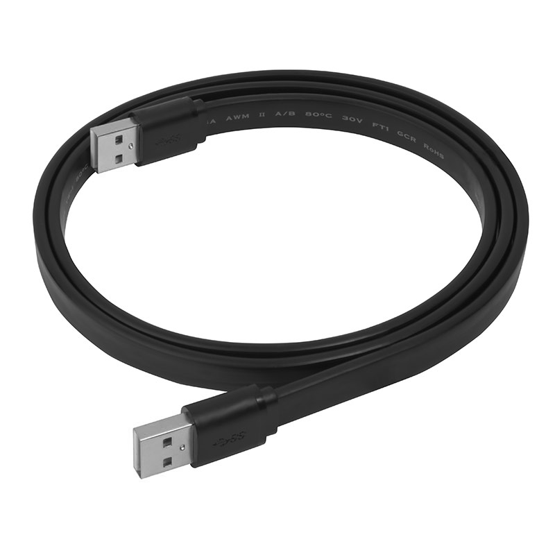 Кабель USB AM/AM плоский