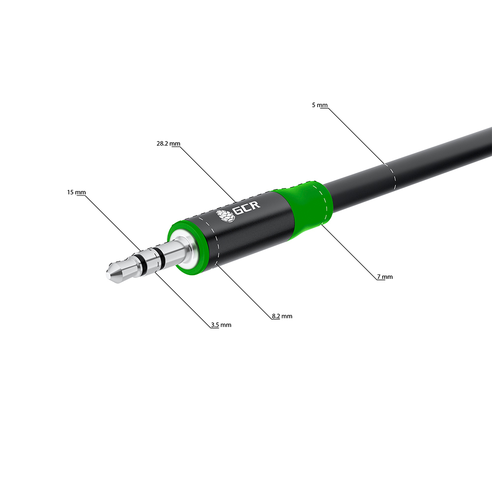 Кабель аудио jack 6,35mm / mini jack 3,5mm M/M STEREO AL корпус