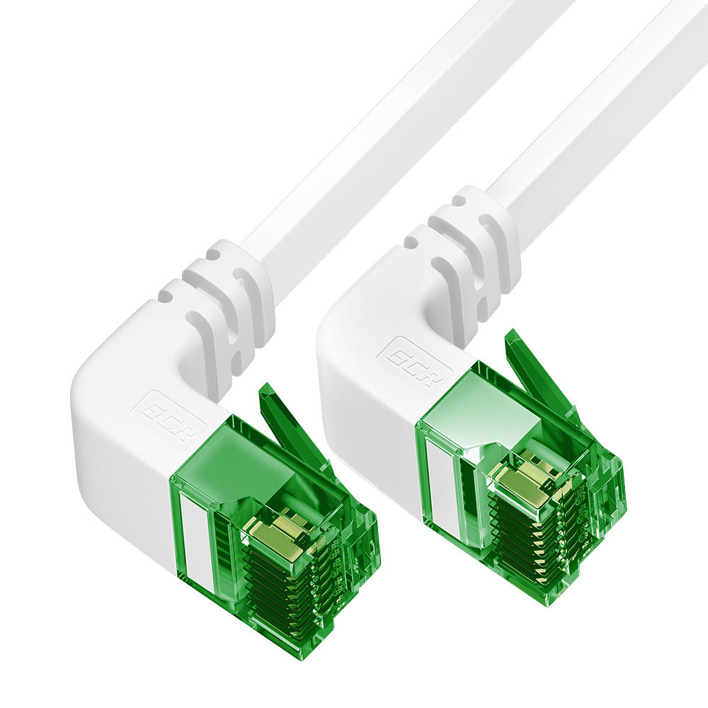 Патч-корд PROF плоский UTP медь кат.6 верхний/верхний угол ethernet high speed 10 Гбит/с RJ45 T568B