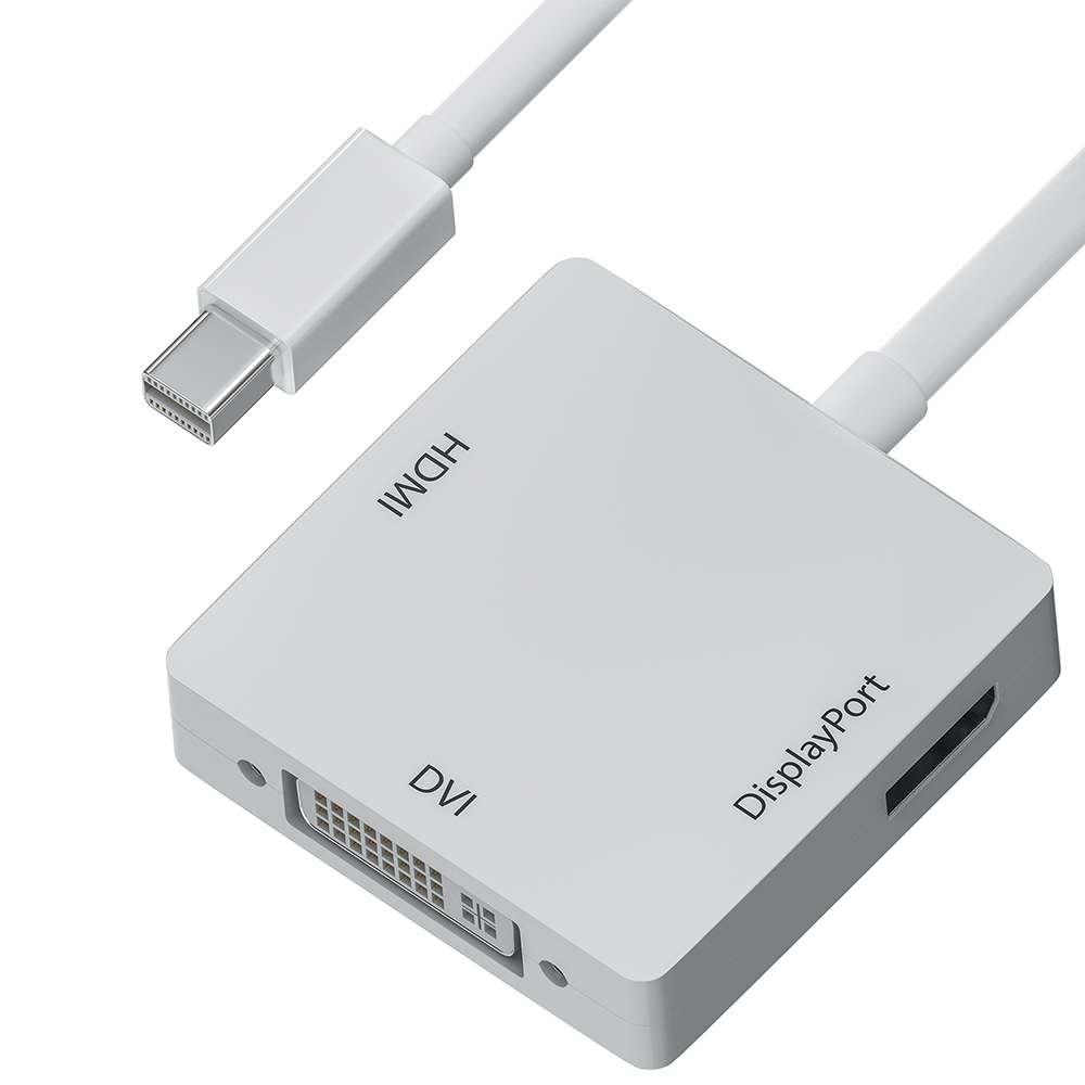 Адаптер-переходник Apple mini DisplayPort 19M > DisplayPort 20F/HDMI 19F/DVI 25+4F