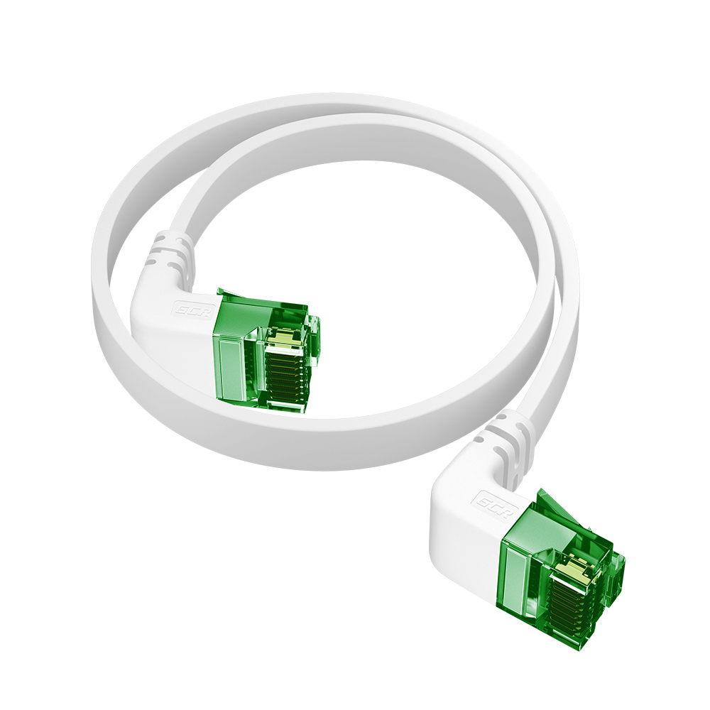 Патч-корд PROF плоский UTP медь кат.6 верхний/верхний угол ethernet high speed 10 Гбит/с RJ45 T568B