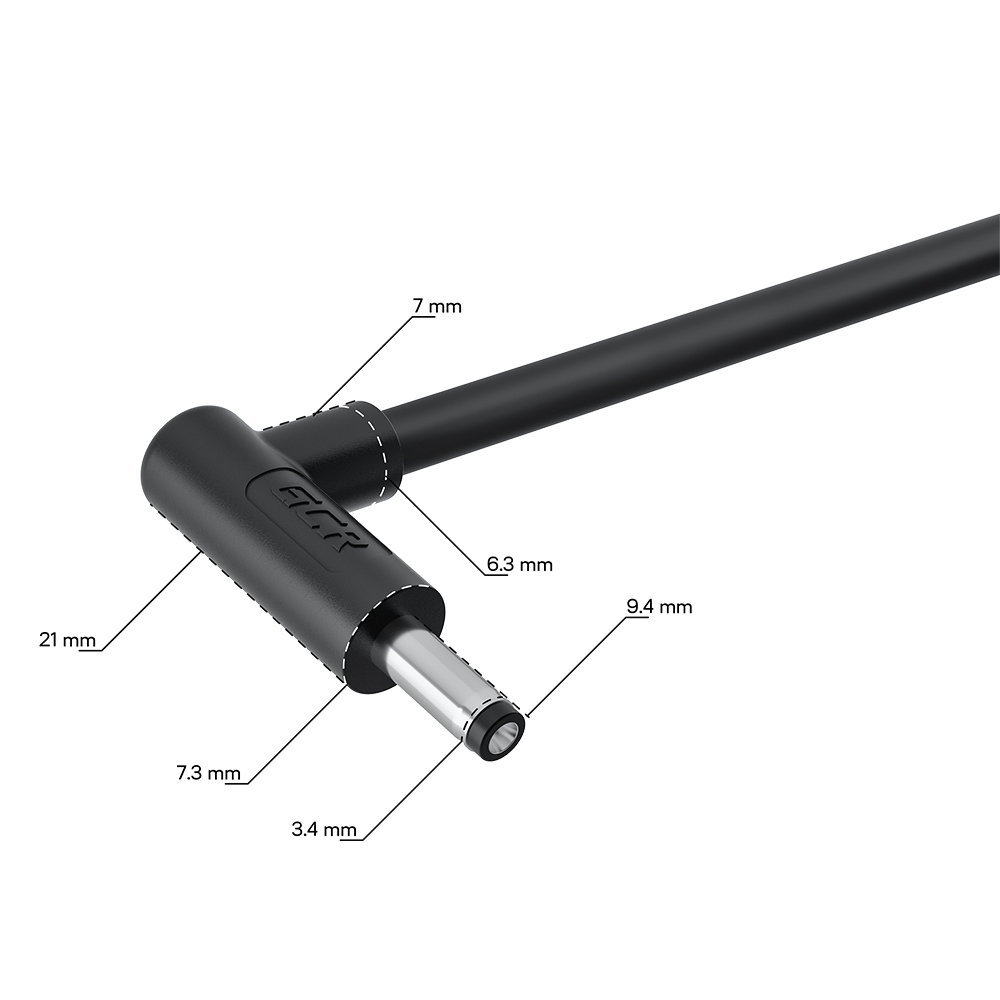 Кабель питания USB AM / DC 3.5х1.35 mm угловой