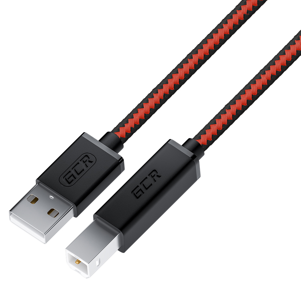 Кабель USB 2.0 AM/BM текстиль экранирование заземление