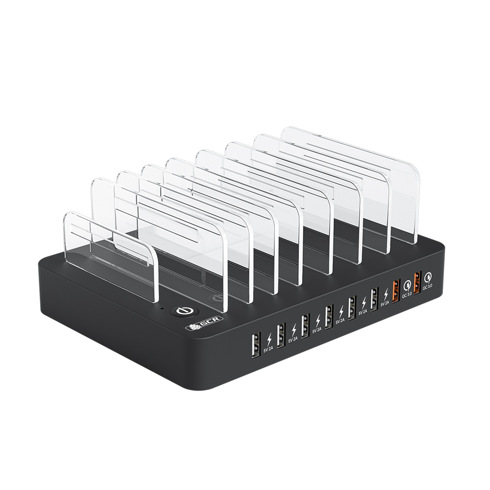 Сетевая SMART зарядная станция на 8 USB портов