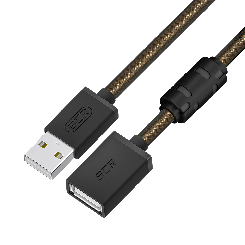 Удлинитель PROF USB 2.0 AM/AF для энергоемких устройств с ферритами