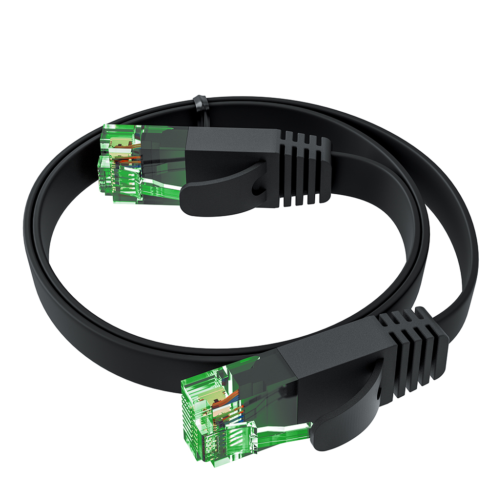 Патч-корд PROF плоский UTP медь кат.6, T568B