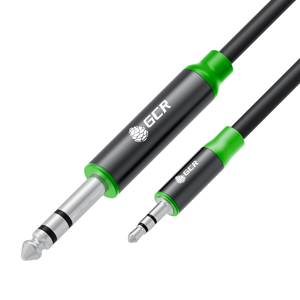 Кабель аудио jack 6,35mm / mini jack 3,5mm M/M STEREO AL корпус