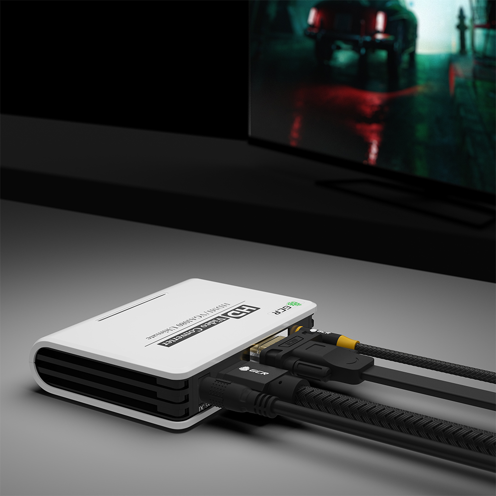 Видео конвертер HDMI -> VGA + jack 3.5 mm 1080P 60Hz